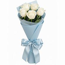 Букет 5 Белых роз Проуд #REPLACE_PRED# Северном