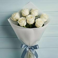 Букет 7 Белых роз Эдлесс Лав #REPLACE_PRED# Северном