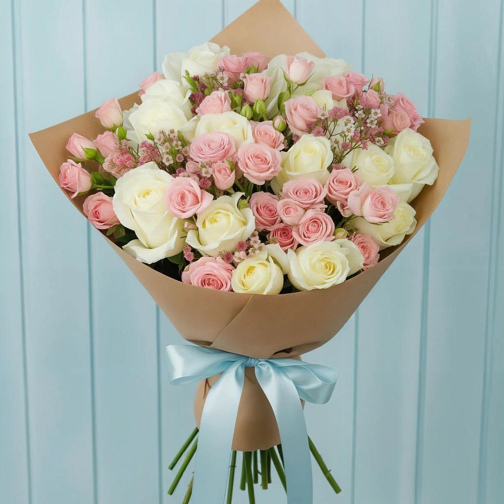 Букет цветов из: Розы в Северном