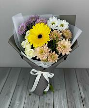 Букет цветов из:  Розы, Герберы и Хризантемы в Северном