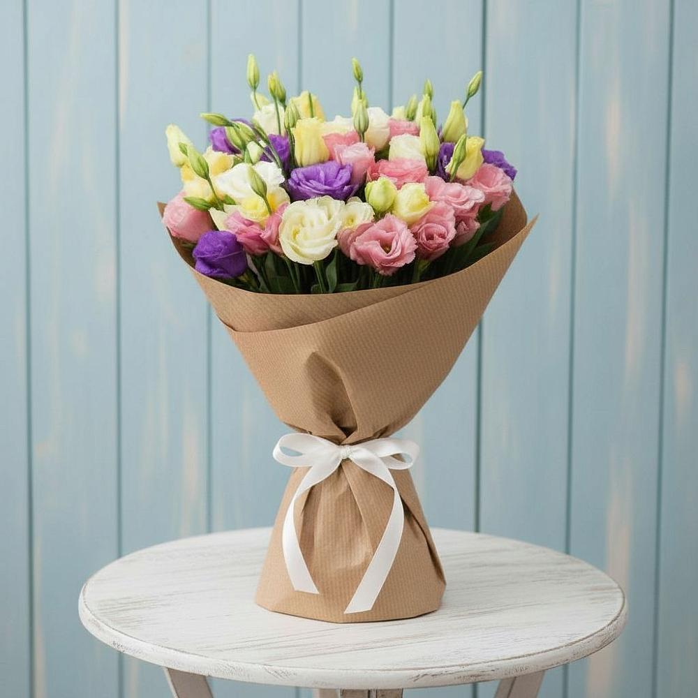 Букет цветов из: Лизиантусы в Северном