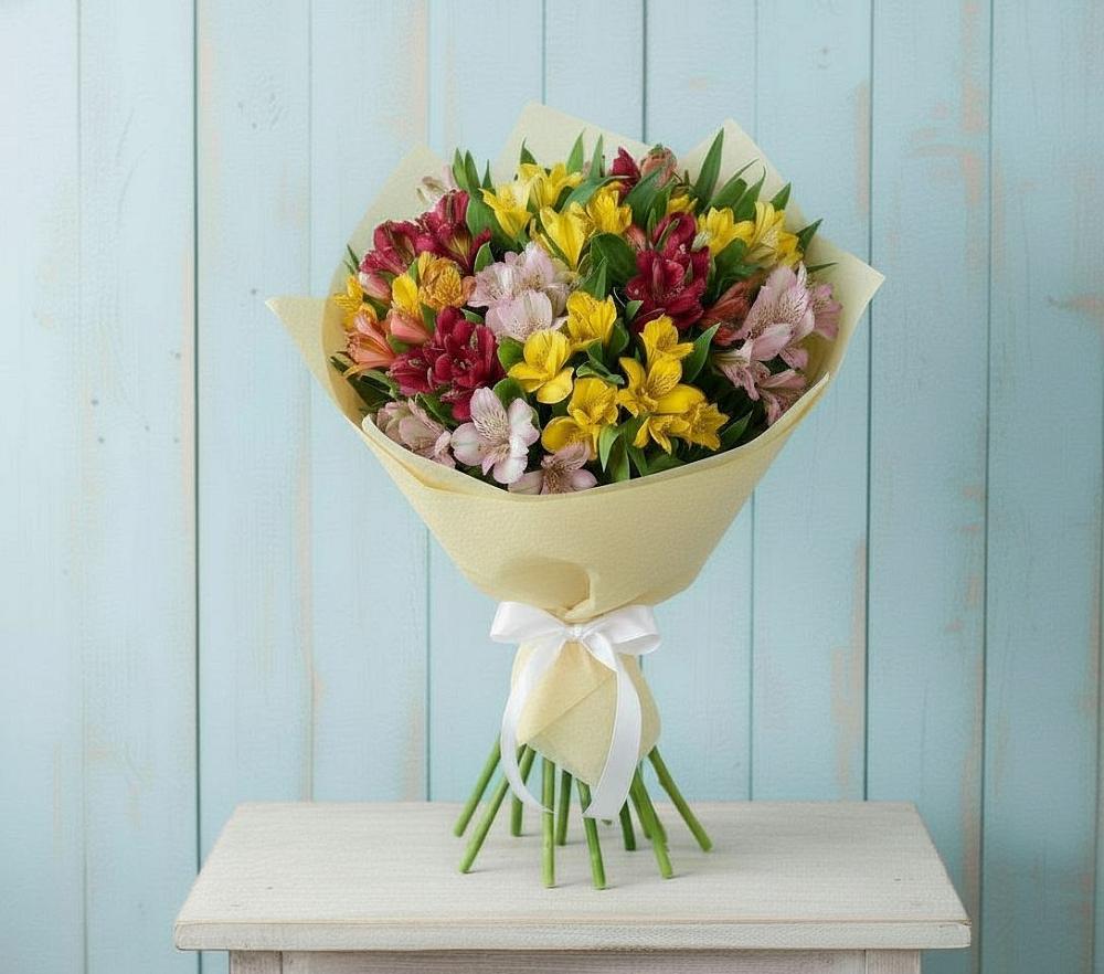 Букет цветов из: Альстромерии в Северном