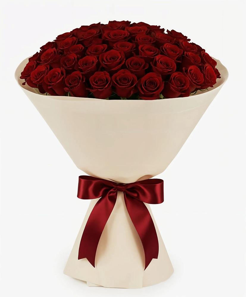 Букет 101 Бордовая роза Блэк Бакарра в Северном